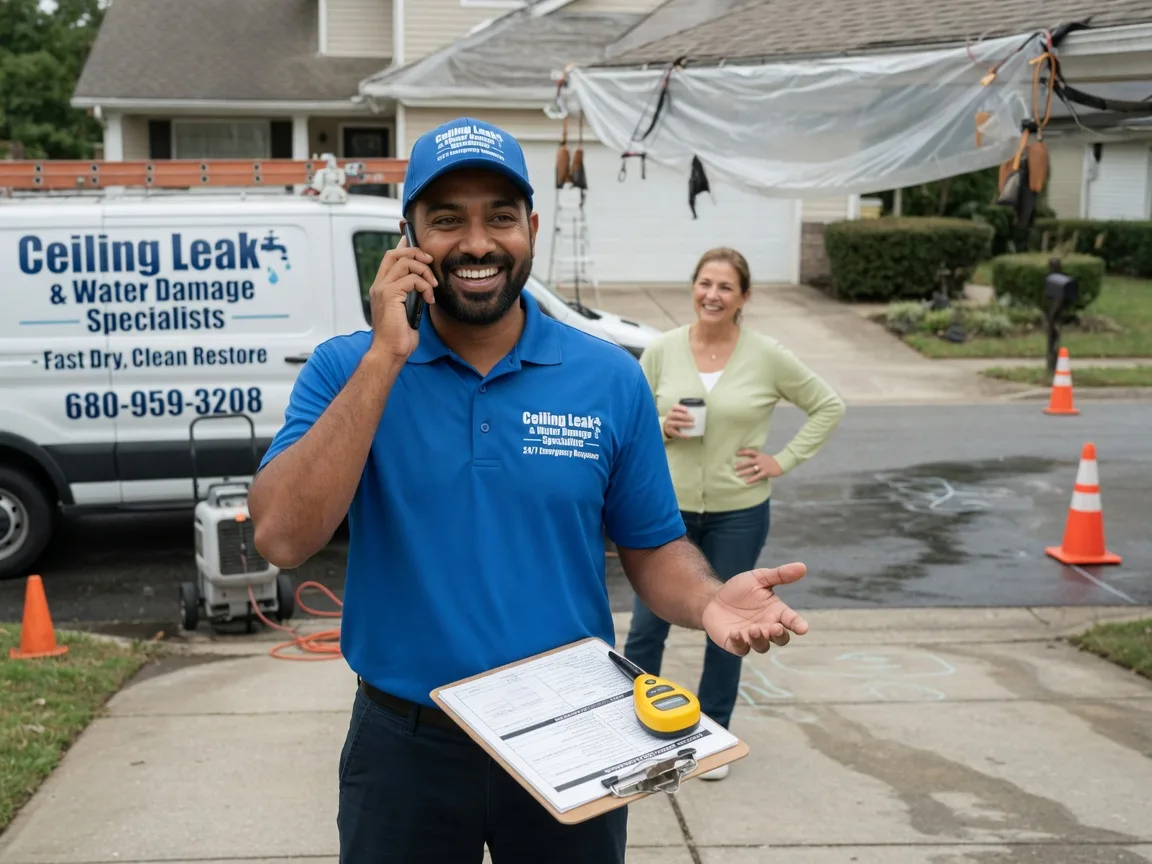 Ceiling Leak Cleanup Goodell, IA FAQs